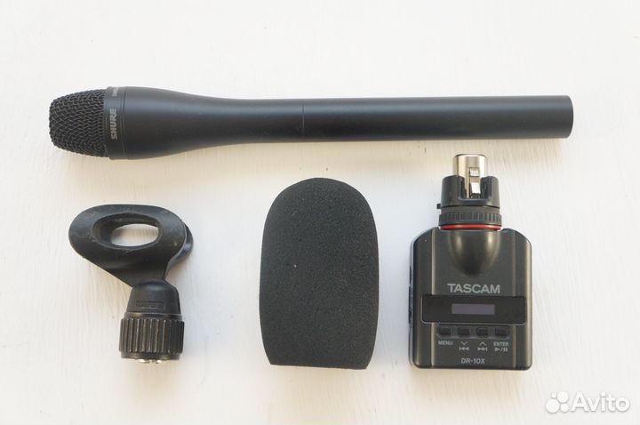 Shure SM63lb + Tascam DR-10x