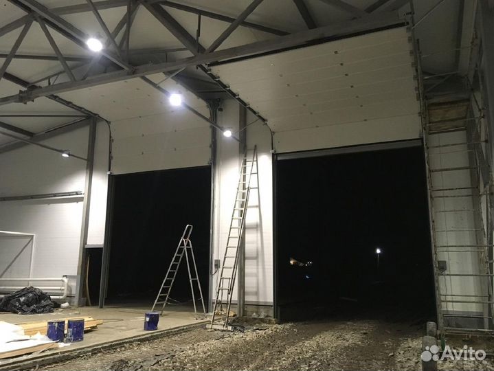 Секционные ворота для автомоек и сто