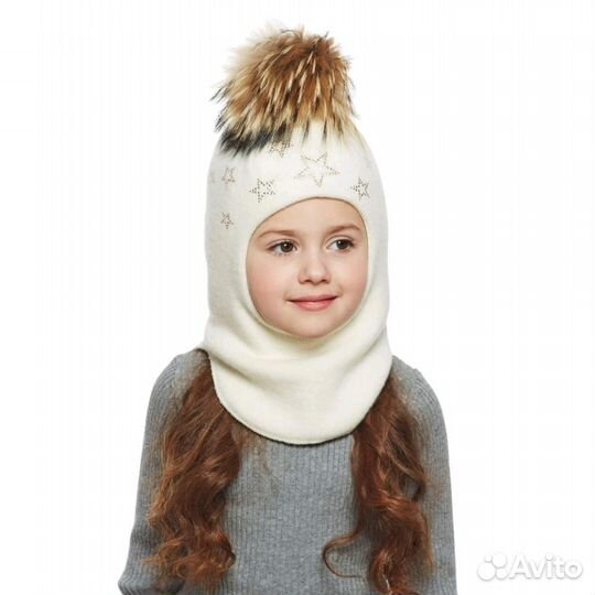 Шапка-шлем kotik новая для девочки 2 лет (48-50)