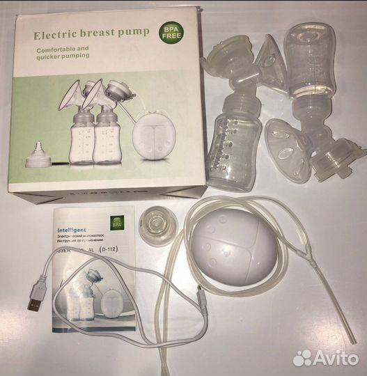 Молокоотсос электрический двухфазный Elitemom