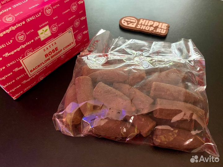 Satya Rose BackFlow Dhoop Cones 24 шт