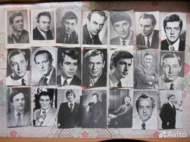Открытки с артистами 60-80х годов.оптом