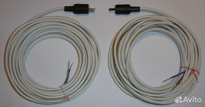 Штекер точка-тире с проводом 6м - 2штуки