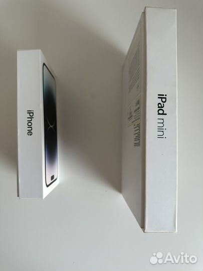 Коробки от iPhone 14 ProMax и iPad mini