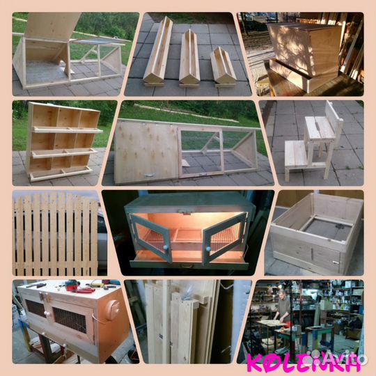 Мини курятник с выгулом для птенцов домашней птицы