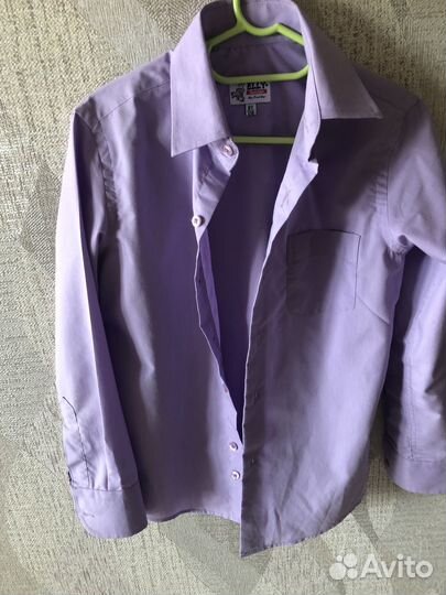 Рубашка школьная для мальчика р 128