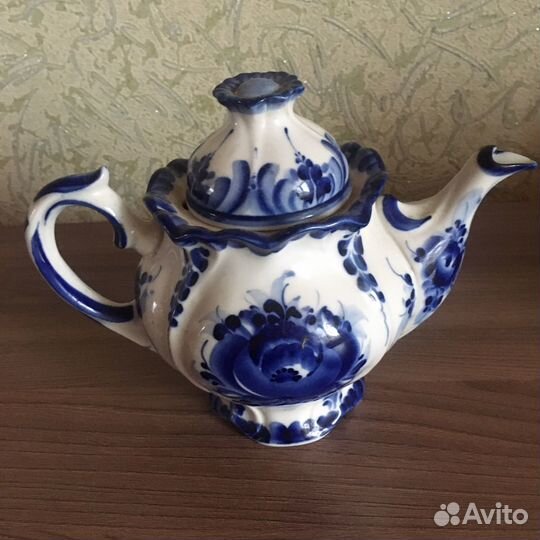 Чайник заварочный СССР гжель