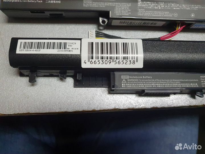 A41-x550e / hp jc04 / аккумулятор asus/hp / новый