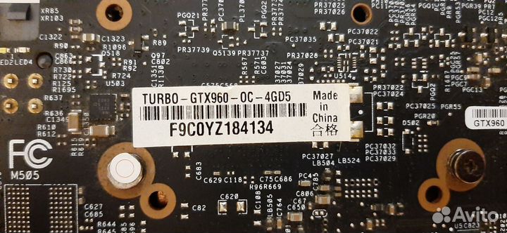 Видеокарта Turbo GTX 960 4GB