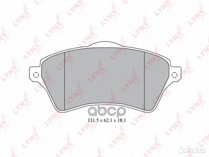 Колодки тормозные дисковые перед BD5005 LYN