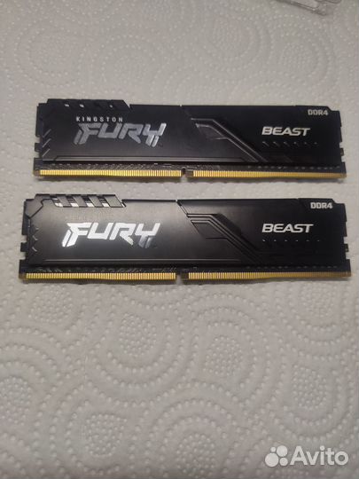 Оперативная память HyperX Fury 32gb ddr4 3200