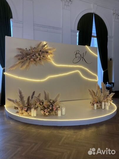 Свадебное оформление, оформление призидиума