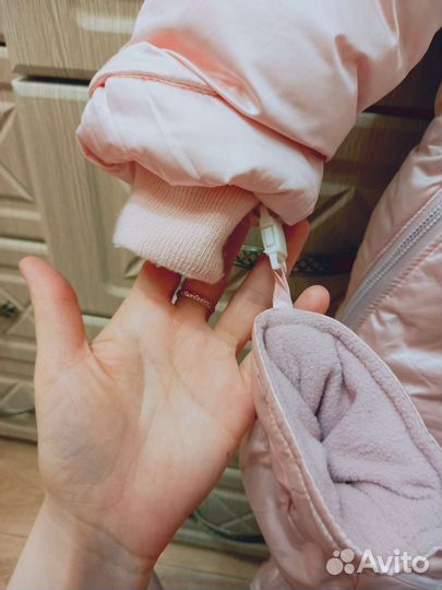 Зимний комбинезон для девочки 74