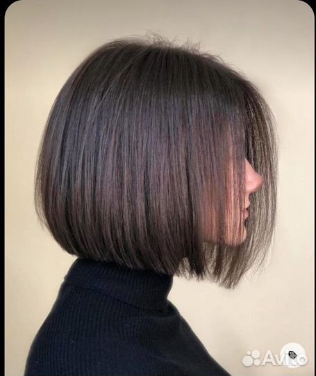 Модель на женсую стрижку к мастеру со стажем