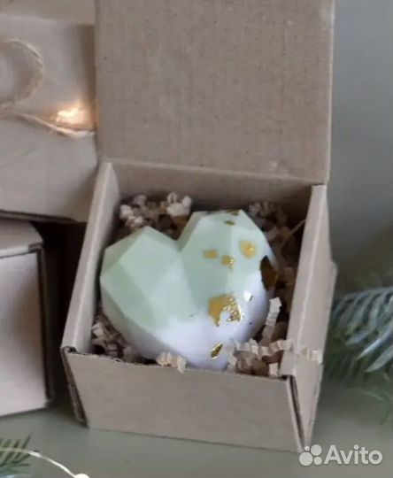 Мыло ручной работы в коробочке