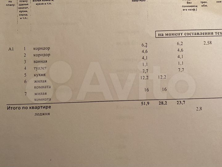 2-к. квартира, 52 м², 1/10 эт.