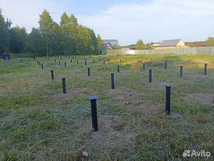 Сваи винтовые от производителя (Монтаж, доставка)