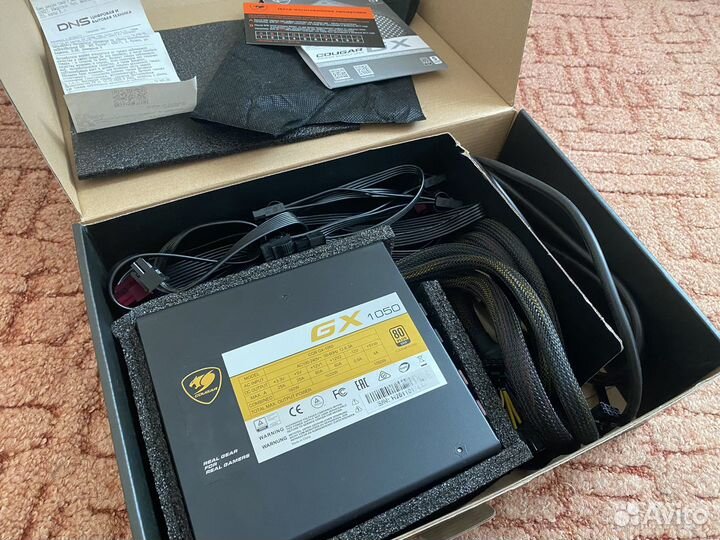 Блок питания 1050W Cougar GX 80+gold Модульный