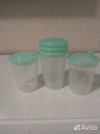 Контейнеры для хранения молока 4 шт,детского питан