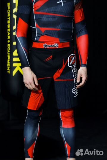 Комплект mma hayabusa красный-черный