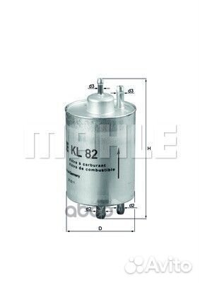 Фильтр топливный KL82 Mahle/Knecht