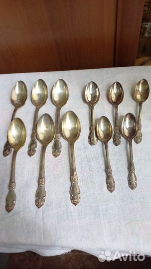 Ложки мельхиоровые СССР. (Роза )