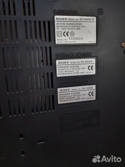 Активный сабвуфер sony SA-wmsp50. 100 вт