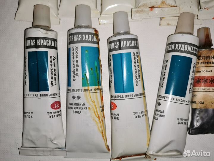 Масляные краски СССР, англия