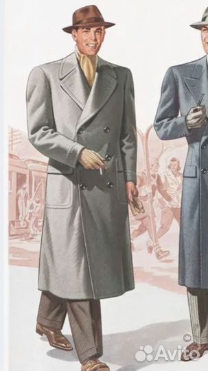 Мужское пальто 1950х годов обмен возможен