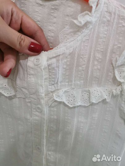Блузка белая 116-122