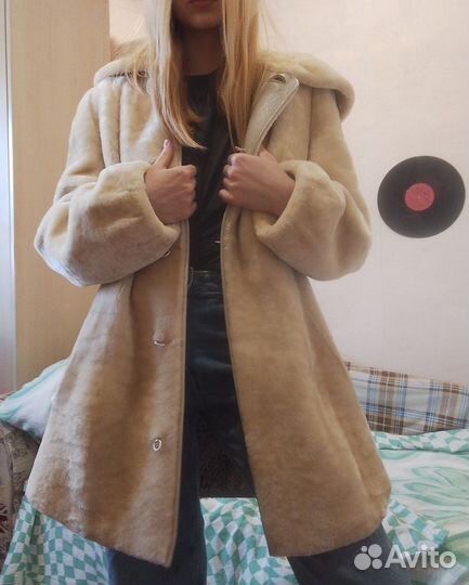 Мутоновая шуба 46-48