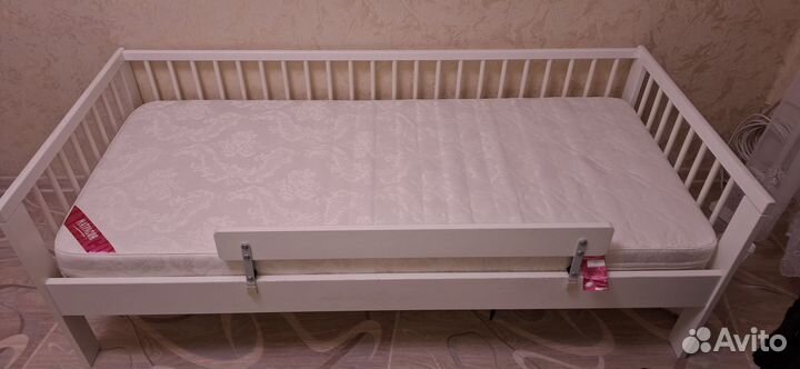 Кровать икеа гулливер, 70x160 см, белый