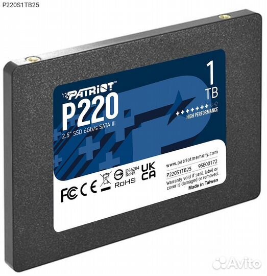 P220S1TB25, Диск SSD patriot P220 2.5