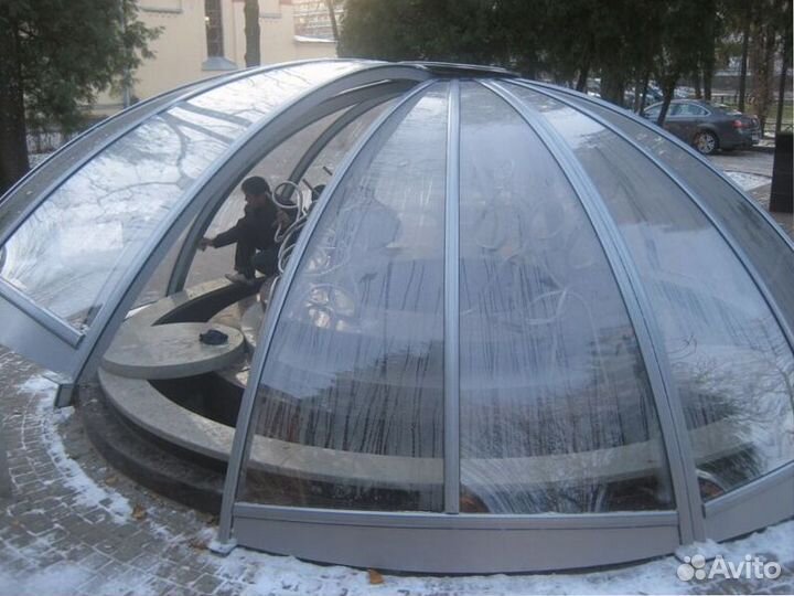 Панорамные купола стеклянные