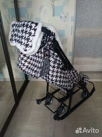 Детские санки коляска ника