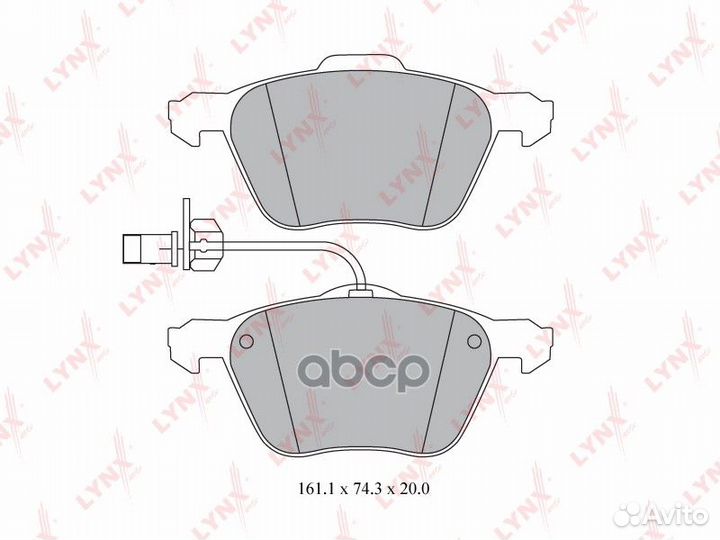 Колодки тормозные дисковые перед BD8018 LYN