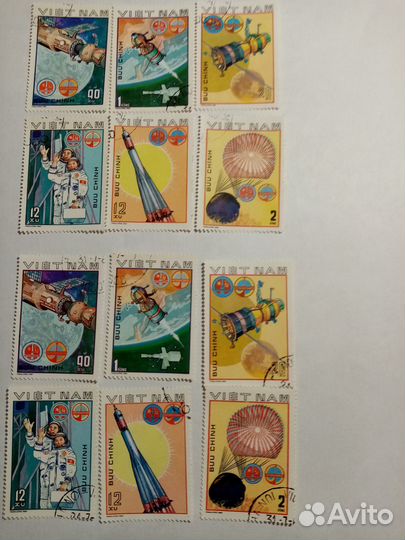 Марки СССР космос