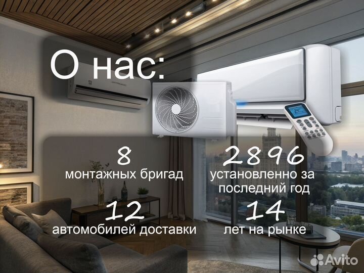 Сплит-система от 25 м² инвертор