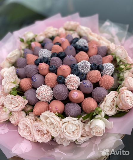 Клубника в шоколаде, съедобные букеты в Нахабино