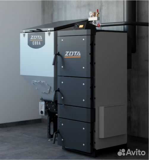 Котел твердотопливный автоматический Cuba Zota