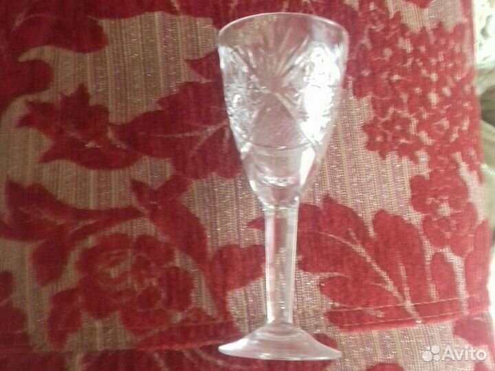 Рюмка хрустальная бережного хранения. 6 штук