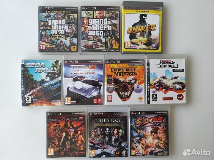 Игры для ps3 гонки, драки