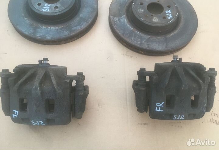 Subaru Forester SJ комплект тормоза перед турбо