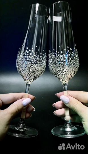 Свадебные бокалы новые