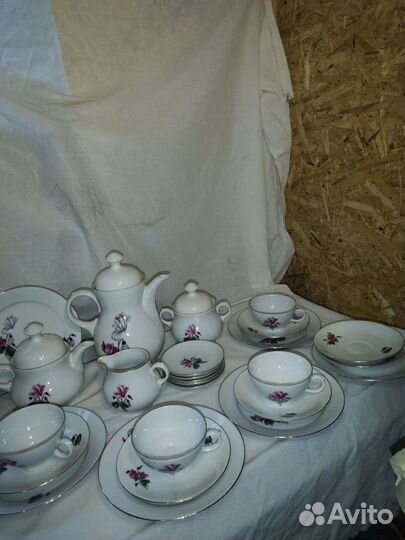 Сервиз чайный ГДР СССР SEP Цикламен