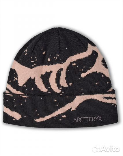 Шапка Arc'teryx grotto toque Black/Alpine Rose