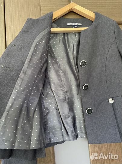 Школьная форма пиджак Рост 128 Серый