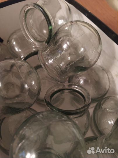 Банки для массажа медицинские стеклянные