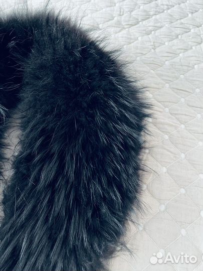 Меховой воротник из енота