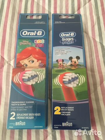 Сменные насадки для щётки Oral-B Stages Kids